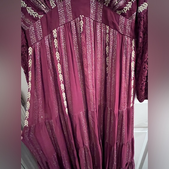 Verb for Anthropologie Blaise Embroidered Lace Maxi - Picture 7 of 8